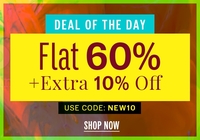 Nnnow  : Flat 60% + 10% Extra