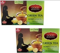 WAGH BAKRI Good Morning Green Honey Lemon 25TB (Pack of 2)