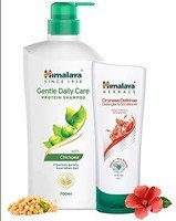 Himalaya Gentle Daily Care Protein Shampoo, 700ml and Himalaya Herbal Dryness Defense Hair Detangler and Conditioner, 200ml 