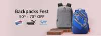 Bagpack Fest : Get 50-70% OFF On Branded Bags ( Puma, American Tourister, Skybags)