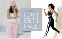 Buy 1 Get 1 Free on Nightwear, Apparel, Activewear 