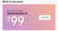 OYO Rooms Flash Sale Next at 7 PM: Book @ 99