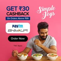 ₹30 Cashback on first 3 orders of Min of ₹99 on FreshMenu via Paytm UPI