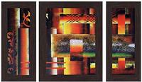  Wall Paintings with Frame (Pack of 3) from Rs -147