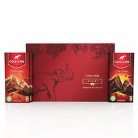 Cote d'Or Chocolate Gift Pack (Lait Melk Chocolate Bar, 2x200g + Noir Puur Chocolate Bar, 200g) 600g 
