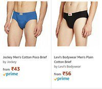 Innerwear @ 111 ( Jockey Levi’s Dixy Scott Rupa Macroman Dollars  & More )