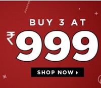 Jabong : Buy 3 at 999/-