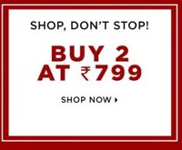 Jabong : Buy 2 at 799/-
