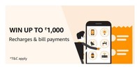 Recharges & Bill Payments upto 100% Cashback – Amazon