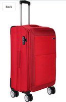 Nasher Miles Manarola Polyester 20-inch Red 8 Wheel Soft-Sided Cabin Luggage Bag

