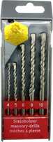MAF INDIA 5 PC HEAVY DUTY DRILLING BIT SET MASONRY SET Hand Tool Kit