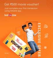 Do your 1st Transaction using iMobile & get Rs500 BookMyShow voucher
