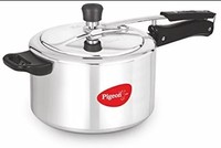 Pigeon by Stovekraft Favourite Alluminum Pressure Cooker with Inner Lid, 5 litres, Silver