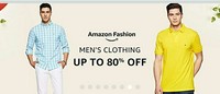 Amazon Fashion: Men's Brands Clothing Upto 80% OFF
