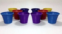 Malhotra Plastic Shining Pot Set (Multicolor, 10-Pieces)