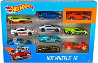 Hot Wheels 10 cars Gift Pack  (Multicolor) @376