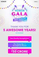 Honour  Sale 8th to 12th April : Honor  5 years Celebration  Sale