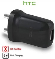 HTC E250 USB Wall Charger for iPhone and Android Devices (Black) 