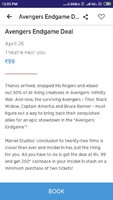avengers end game movie @99 only on insider app