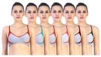6 Non-padded Cotton T-shirt Bra @51% off