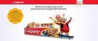 (Loot back) Free Kids Colgate Toothpaste