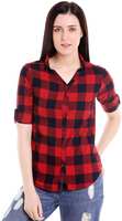 Women Checkered Casual Shirt @69% OFF@ 276