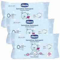 CHICCO Baby Wipes Without FLIP Cover (Blue) 216 Pcs