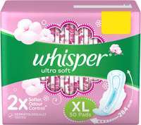 Whisper Ultra Soft XL Sanitary Pad (Pack of 50)